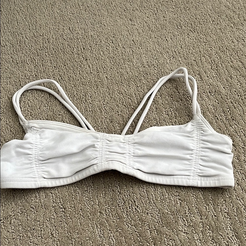 Lululemon Athletica White Strappy Bikini Top